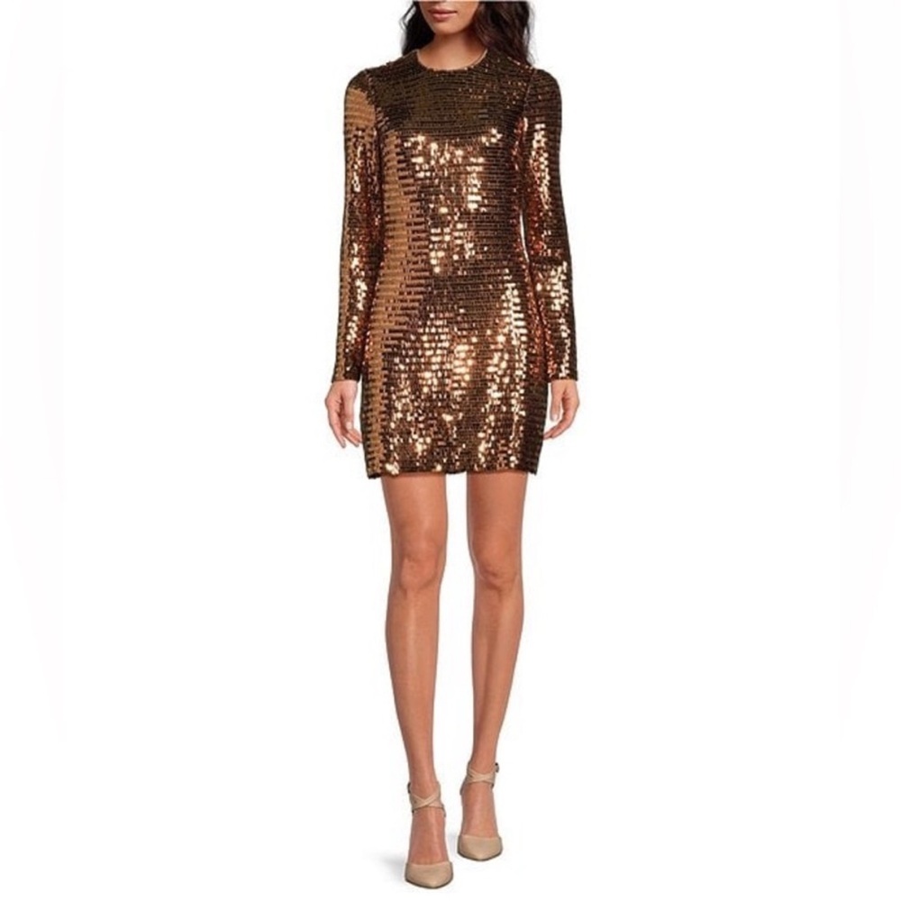 NWT Gianna Bini Gold Sequin Mini